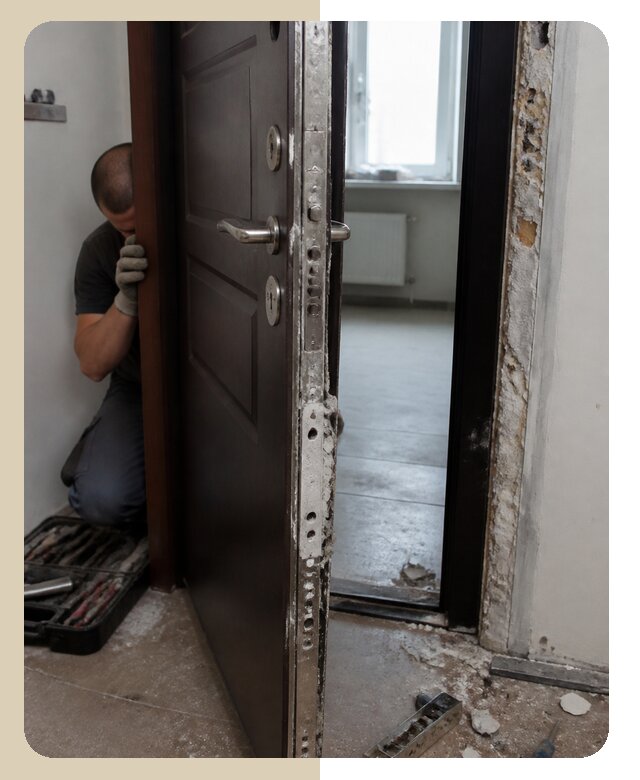 Профессиональное восстановление двери после взлома в Миассе