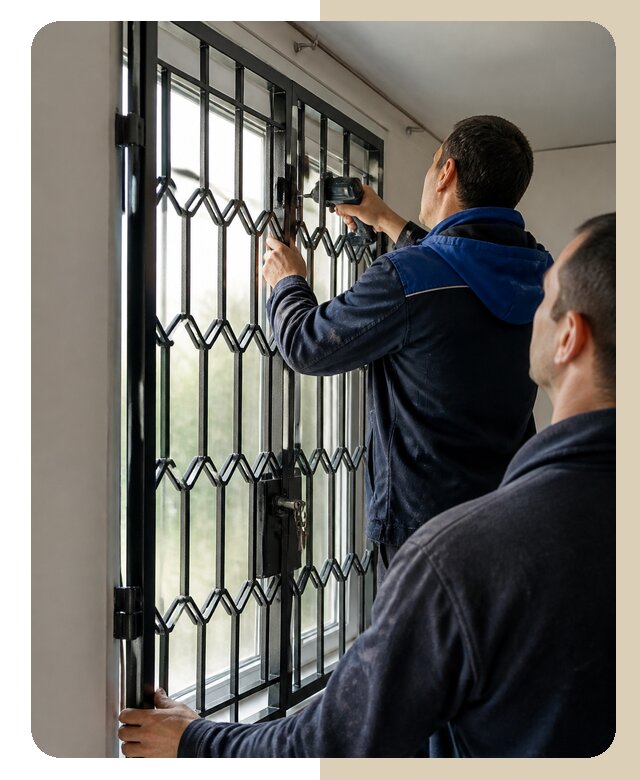 Установка распашных решеток в Миассе цена от 6611 р. | ДвериЛегко-Мсс