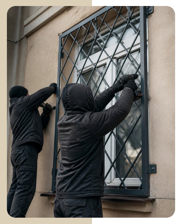 Установка антивандальных решеток на окна в Миассе